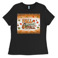 Black fall sweet fall tumbler Ladies Tee - BundleAndBundleShop