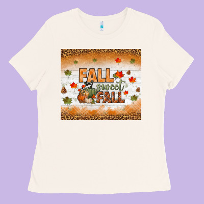 Fall Sweet Fall Tumbler Ladies Tee Designed By Bundleandbundleshop