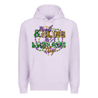 Lilac heads and bling it's' a mardi gras thing Premium Hoodie - FaDigitalArtStudio