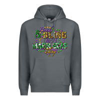 Rock heads and bling it's' a mardi gras thing Premium Hoodie - FaDigitalArtStudio