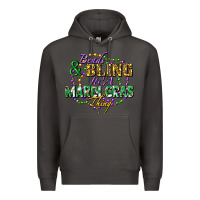 Smoke heads and bling it's' a mardi gras thing Premium Hoodie - FaDigitalArtStudio