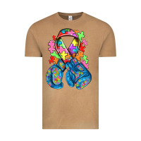 Vintage Camel autism awareness with boxing gloves Vintage Tee - NancyCooperArtShop