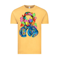 Autism Awareness With Boxing Gloves Vintage Tee | Teevron