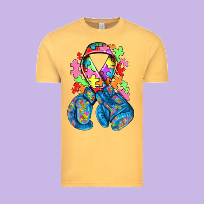Autism Awareness With Boxing Gloves Vintage Tee Designed By Nancycooperartshop