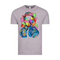 Vintage Zinc autism awareness with boxing gloves Vintage Tee - NancyCooperArtShop
