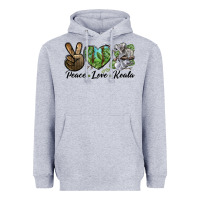Heather Grey peace love koala Heavyweight Hoodie - LillyAllenDesigns
