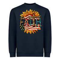 Navy Faith USA Heavyweight Sweatshirt - FaDigitalArtStudio