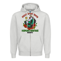 Traditional Lady Hispanic Heritage Month Zipper Hoodie | Teevron