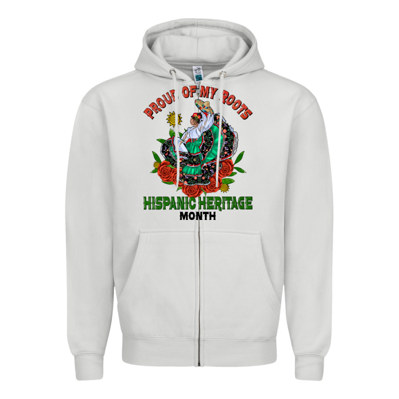 Traditional Lady Hispanic Heritage Month Zipper Hoodie by BundleAndBundleShop | Teevron