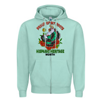 Seafoam traditional lady hispanic heritage month Zipper Hoodie - BundleAndBundleShop