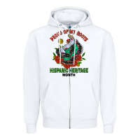 White traditional lady hispanic heritage month Zipper Hoodie - BundleAndBundleShop