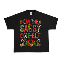Black I'm the sassy on the elf Urban Heavy Tee - NancyCooperArtShop