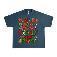 Midnight Navy I'm the sassy on the elf Urban Heavy Tee - NancyCooperArtShop