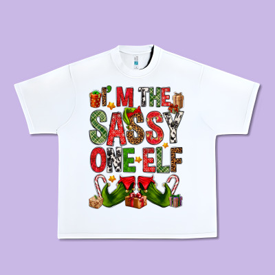 I'm The Sassy On The Elf Urban Heavy Tee Designed By Nancycooperartshop