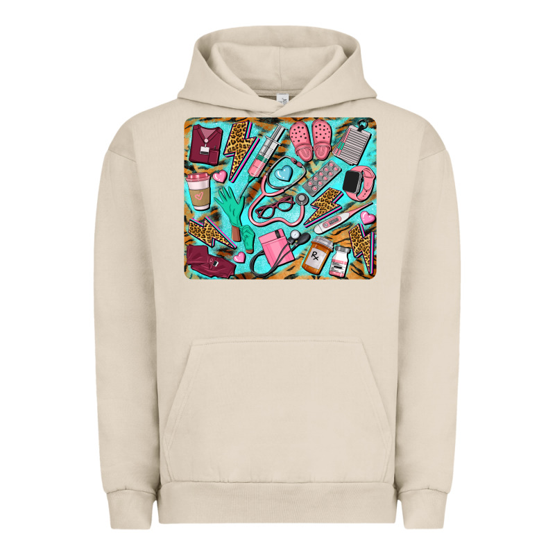 Nurse Mousepad Urban Hoodie by BarkalooDesign | Teevron