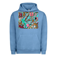 Pigment Pebble Blue nurse mousepad Urban Hoodie - BarkalooDesign