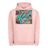 Pigment Salmon nurse mousepad Urban Hoodie - BarkalooDesign