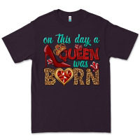 Plum on this day a queen was born Premium Tee - BundleAndBundleShop