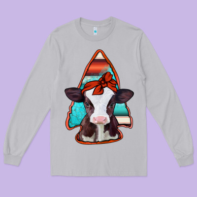 Baby Calf Arrowhead Long Sleeve Tee Designed By Jasminsmagicworld