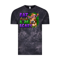 Cloud Black Eat Drink and Be Scary with Halloween Vintage Tee - texasbilliewilder