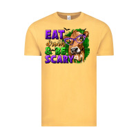 Vintage Mustard Eat Drink and Be Scary with Halloween Vintage Tee - texasbilliewilder