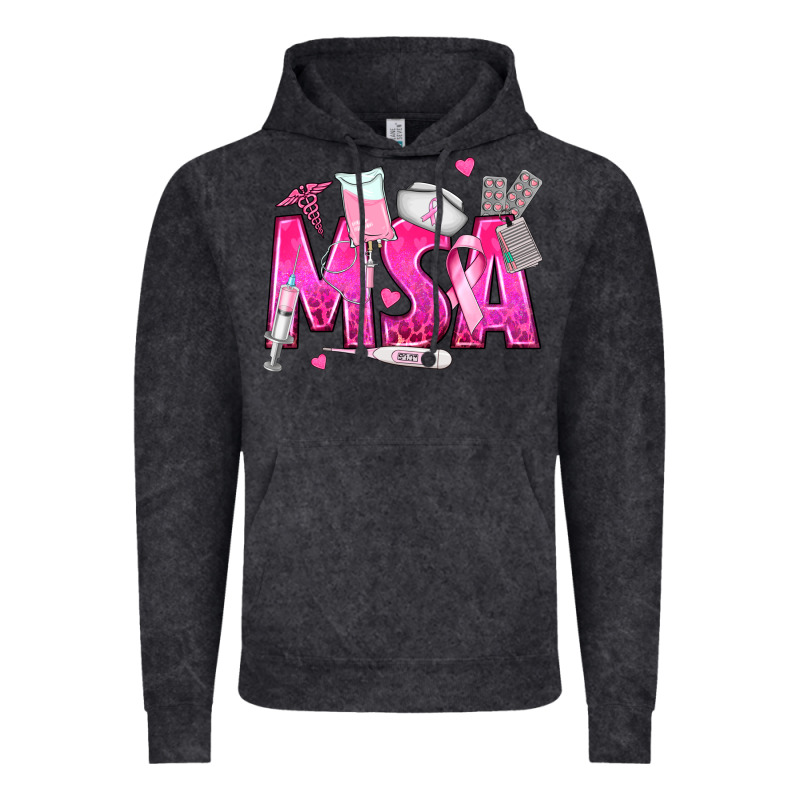 Breast Cancer Msa Medical Support Assistant Vintage Hoodie by texasbilliewilder | Teevron