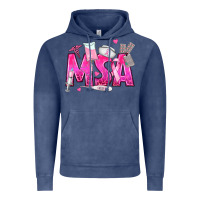 Vintage Denim breast cancer msa medical support assistant Vintage Hoodie - texasbilliewilder