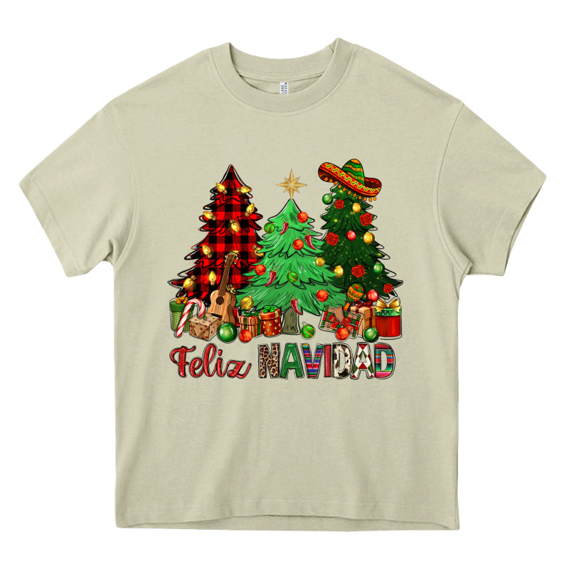 Feliz Navidad Heavy Core Tee by NancyCooperArtShop | Teevron