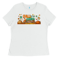 White fall is my favorite color libbey glass Ladies Tee - BundleAndBundleShop