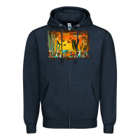 Navy western latina Zipper Hoodie - BundleAndBundleShop