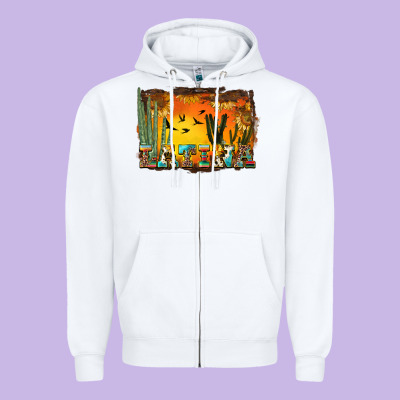 Western Latina Zipper Hoodie Designed By Bundleandbundleshop