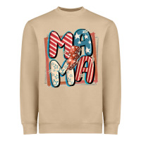 Mushroom 4th of July mama with lightning bolt Heavyweight Sweatshirt - FaDigitalArtStudio