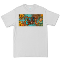 Dove Grey give thanks license plate Premium Tee - BundleAndBundleShop