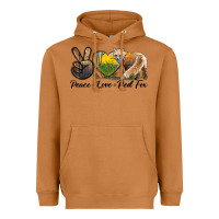 Meerkat Peace Love Red Fox Heavyweight Hoodie - LillyAllenDesigns