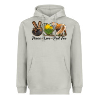 Moon Dust Peace Love Red Fox Heavyweight Hoodie - LillyAllenDesigns