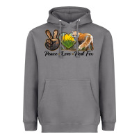 Storm Peace Love Red Fox Heavyweight Hoodie - LillyAllenDesigns