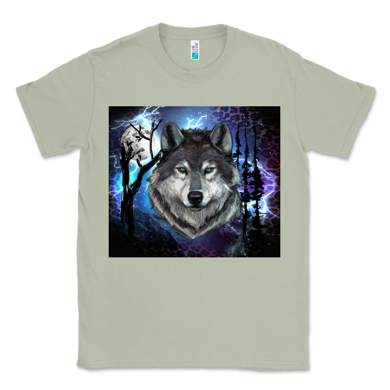 Wolf And Full Moon Classic Tee by RanaPortraitStore | Teevron