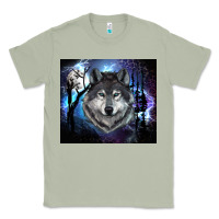 Matcha wolf and full moon Classic Tee - RanaPortraitStore