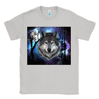Moon Dust wolf and full moon Classic Tee - RanaPortraitStore