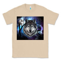 Mushroom wolf and full moon Classic Tee - RanaPortraitStore