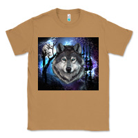 Toasted Coconut wolf and full moon Classic Tee - RanaPortraitStore