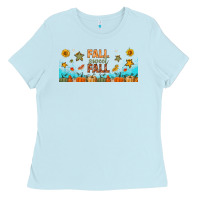 Baby Blue fall sweet fall libbey glass Ladies Tee - BundleAndBundleShop