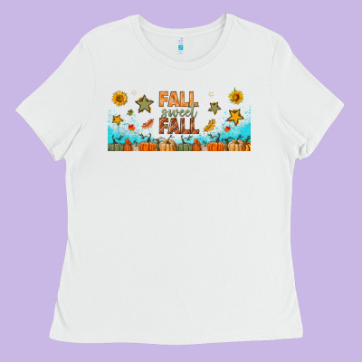 Fall Sweet Fall Libbey Glass Ladies Tee Designed By Bundleandbundleshop