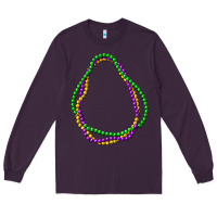 Plum mardi gras beads Long Sleeve Tee - CowGirlArtShop