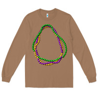 Toasted Coconut mardi gras beads Long Sleeve Tee - CowGirlArtShop
