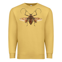 Antique Gold acrocinus beetle with wings Premium Sweatshirt - LillyAllenDesigns