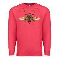 Cardinal acrocinus beetle with wings Premium Sweatshirt - LillyAllenDesigns
