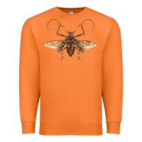 Carrot acrocinus beetle with wings Premium Sweatshirt - LillyAllenDesigns
