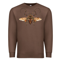 Chestnut acrocinus beetle with wings Premium Sweatshirt - LillyAllenDesigns