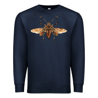 Navy acrocinus beetle with wings Premium Sweatshirt - LillyAllenDesigns